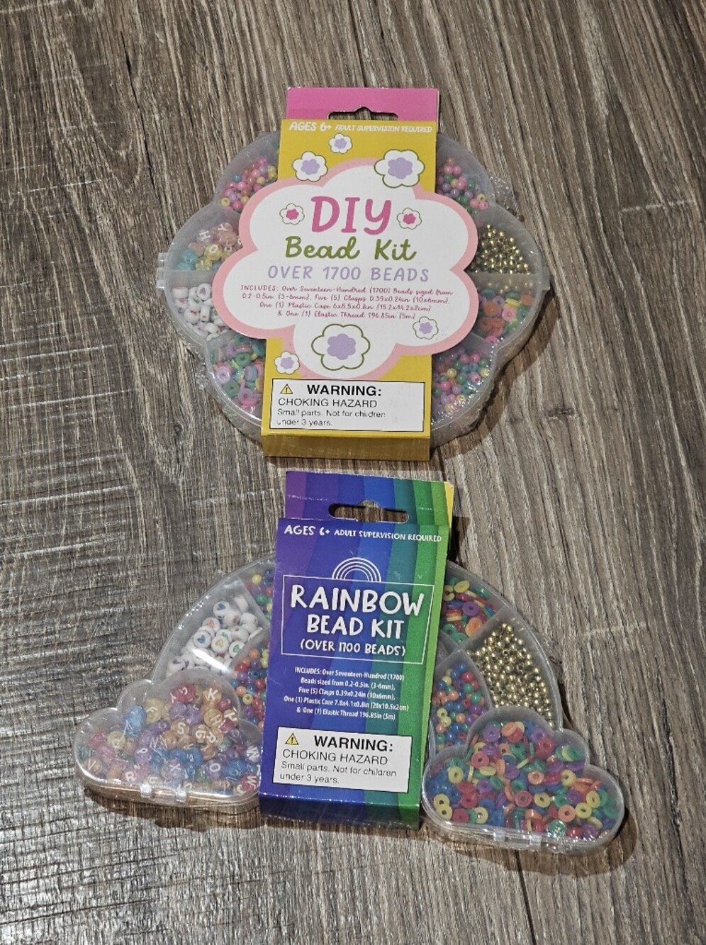 Rainbow Bead Kit + DIY Bead Kit — Pastel Multicolor Beads